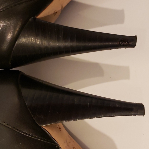 Cole Haan Air Jalisa Black Leather boots with Suede, slide zipper closur - Picture 6 of 16